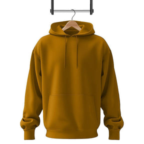 Men Fleece Golden Hoodie Track Suit